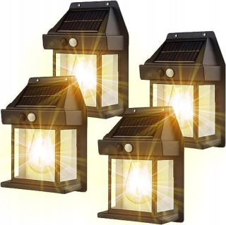 Záhradné nástenné svietidlo Q-LIGHT čierne, integrovaný 3W LED zdroj